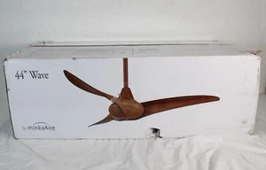 Minka-Aire F854-SL Silver 44" Wave 3-Blades 3 Speed Fan Wireless Remote New - Picture 1 of 11