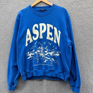 Madhappy Aspen Sweatshirt Mens Large Blue Limited Edition - Picture 1 of 10