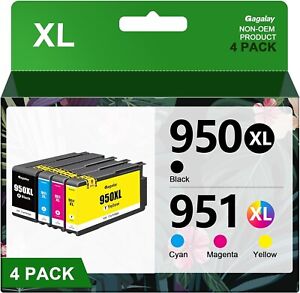 4 PACK 950XL 951XL Ink Cartridges for HP OfficeJet Pro 8600 8100 8610 8620 8630