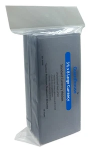 100 piezas Guardhouse portamonedas grandes 3,5 x 8 sin plastificar manga 7 mil #945 - Imagen 1 de 1