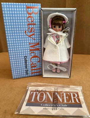 Tiny Betsy McCall Rosa Guinga Vestido Muñeca Robert Tonner Vintage Caja Abrigo Blanco Foto 1 de 4