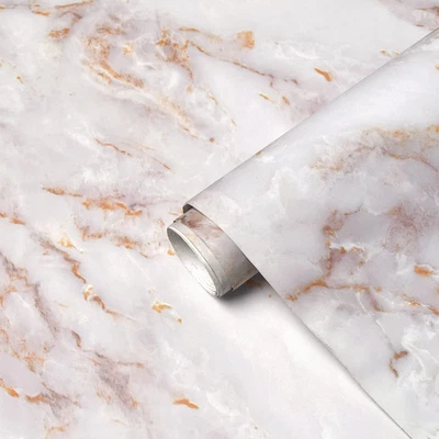 Marble Contact Paper for Countertops Marble Wall Paper Matte Peel and Stick Wall - Image 1 of 4
