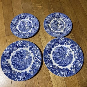 Woods Ware Wood Sons Large Flat Plate Set 20cm & 25cm Royal Copenhagen - Picture 1 of 4