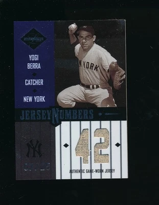 Camiseta LL 2003 números doble cara Yogi Berra Thurman Munson #07/25 Yankees Foto 1 de 3