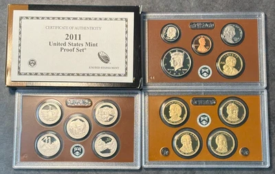 2011 S United States Complete Clad 14 Coin Proof Set in OGP with COA - Image 1 of 4