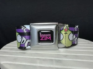Nickelodeon Invader Zim Seatbelt Buckle-Down Belt Adjustable 2023 Viacom GUC - Picture 1 of 7
