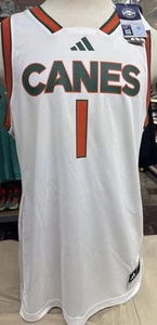 NEW Adidas Miami Hurricanes Swingman Basketball Jersey Men's $90 NWT - Picture 1 of 2