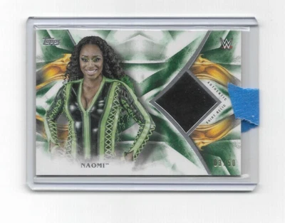 Naomi 2019 Topps WWE Undisputed Green Shirt Relic 3 /50 - Image 1 of 2