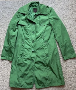 Women’s The Limited Green Trench Rain Coat Size M - Picture 1 of 5