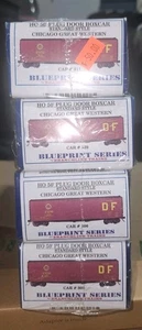 HO Scale Branchline Trains Kit 4 Pack Chicago Great Western 50' Plug Door Boxcar - Picture 1 of 2