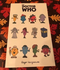 Hoja de calcomanías de tatuaje Doctor Who Dr. Who Mr. Men exclusiva Comic Con de Nueva York NUEVO - Imagen 1 de 2