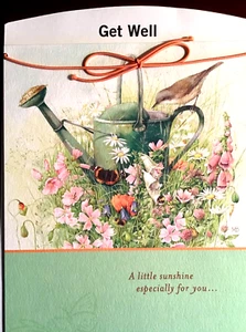Nature's Sketchbook GET WELL Card, , "A Lttle SUNSHINE for YOU", Hallmark NS32 - Picture 1 of 4
