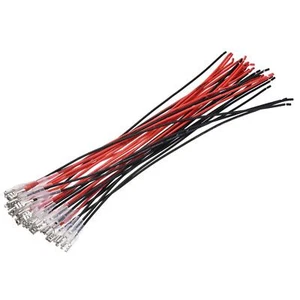 Female Spade Crimp Terminal 6.3mm with 30cm 18 AWG Wire, 15 Set - Picture 1 of 6