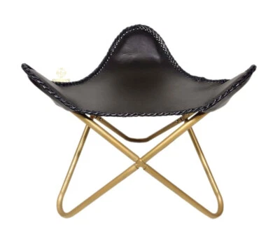 Leather Ottoman Footrest Modern Home Living Room Bedroom Triangle Stool PL2-105 - Image 1 of 4