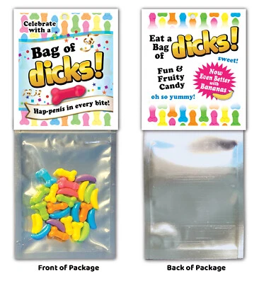 Bag of Dick Penis CANDY ADULT Party Favor Gift WHOLESALE BULK Bachelorette Hen