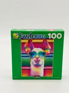 Puzzlebug 100 Piece Puzzle ~ llama colorful Cra-Z-art 8.75 in/11.25 in ..59 - Picture 1 of 5