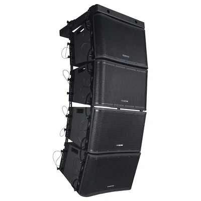 Sound Town ZETHUS 4x 12” Power 2-Way Line Array Speaker w/DSP (ZETHUS-112BPWX4)