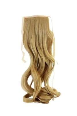 Haarteil ZOPF Blond wellig 45cm YZF-TC18-86 Band Haar Klammer Haarverlängerung - Bild 1 von 2