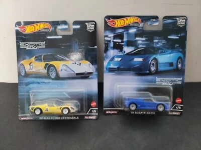 Hot Wheels Exotic Envy 69 Alfa Romeo 33 Stradale & 94 Bugatti EB110 Lot Of 2 - Image 1 of 4