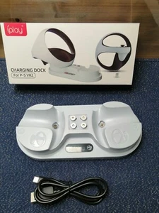 2 Charging Dock Station Charger With Cable For P-S VR2 Controllers Console - Bild 1 von 3