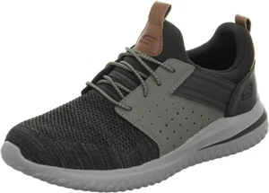 Skechers Men's Delson 3.0 - Cicada 210238 Knitted Bungee Lace Slip On - Picture 1 of 12