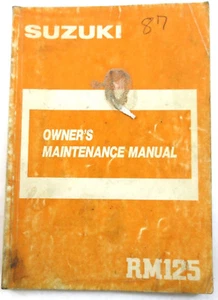SUZUKI RM125 MANUAL DE MANTENIMIENTO DEL PROPIETARIO 99011-01B21-03A - Imagen 1 de 5