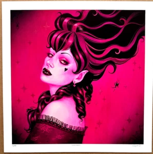 SERIGRAFÍA DRACULARA DE SYLVIA JI S/N #2/40 MONSTER HIGH MATTEL - Imagen 1 de 1