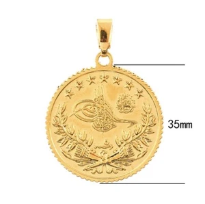 Resat Altin Türkische Goldmünze 22 Ayar Altin KAPLAMA Vergoldet 35mm