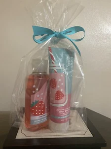 Bath and Body Works STRAWBERRY SODA Body Cream and Bath Gel $32 Retail - Picture 1 of 1