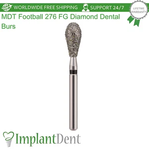 Dental MDT Football FG Diamond Burs 276 Contouring Shaping Restaurative Mater... - Bild 1 von 5