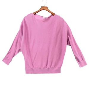 Lafayette 148 Silk Blend Sweater Womens Pink Long Dolman Sleeve Pullover Size M - Picture 1 of 13