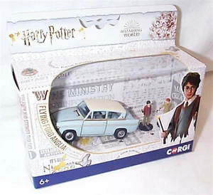 HARRY POTTER FLYING FORD ANGLIA & Figuren DIECAST MODEL, NEW BOXED CORGI CC99725 - Bild 1 von 2