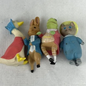 Vintage Eden Toy Figures Peter Rabbit Mother Goose 1976 - Picture 1 of 14
