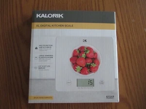 Kalorik XL Digital Kitchen Scale - 22 LB 10 KG Capacity LCD Display **NEW** - Picture 1 of 8