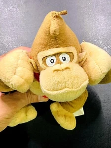Donkey Kong Plush Toy With Red Tie DK Logo 2022 Nintendo Basic Fun 8" Stuffed An - Picture 1 of 7