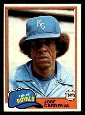 1981 Topps #473 Jose Cardenal Card Kansas City Royals - Image 1 of 2