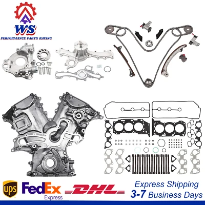 Timing Cover Chain Kit with Water Pump For Toyota FJ Cruiser 4Runner 1GRFE 4.0L - Image 1 of 4