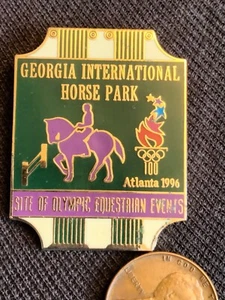 1996 Atlanta Equestrian Olympic Venue Georgia International Horse Park Pin - Picture 1 of 2