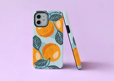 Orange Oranges Blue Italy Aesthetic Tough Phone Case/Cover For iPhone Samsung - Image 1 of 4