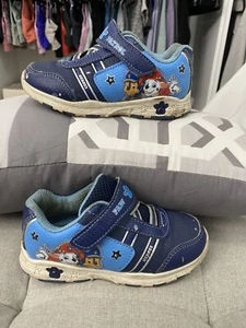 Boys Paw Patrol Blue Athletic Nickolodean Cartoon Sneakers talla 9C - Imagen 1 de 7
