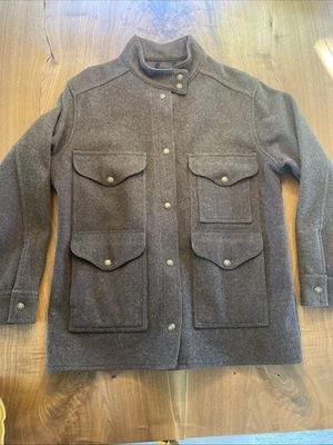 Filson Mackinaw Vintage Brown Wool Large - Image 1 of 4