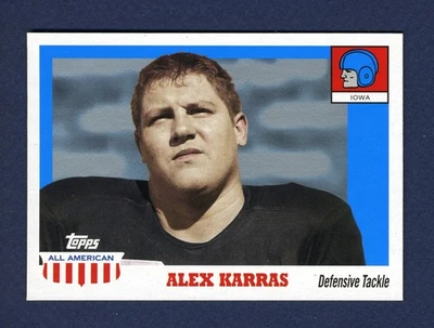 2005 Topps Football All-American #63 Alex Karras (Iowa) - Image 1 of 2