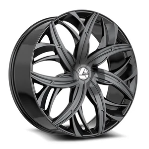 18x8 Azara AZA-541 Gloss Black Wheel 5x4.5/5x120 (35mm) - Picture 1 of 5