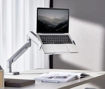 Hinomi Laptop Tray 11.6–17.3" VESA 75x75 Anti-Slip Adjustable Aluminium Mount - Image 1 of 4