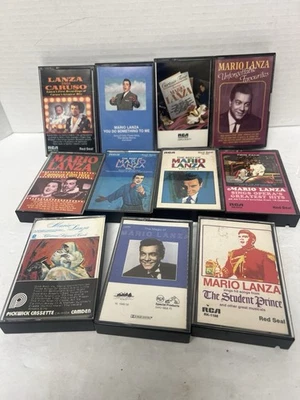 Lot of 11 Mario Lanza Greatest Hits, Best of, opera hits -  Cassettes Foto 1 de 2