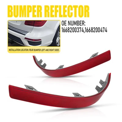 Rear Left & Right Bumper Reflector Case For 2013-2016 Mercedes Benz GL450 GL500 - Image 1 of 4