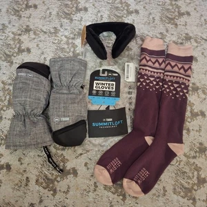 Guanti invernali Tough Outfitters Summit Loft guanti con fascia paraorecchie e calze - Foto 1 di 11