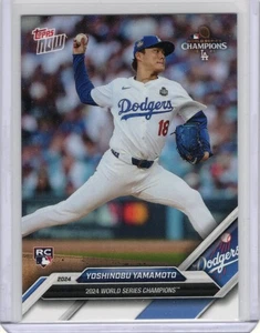 Yoshinobu Yamamoto 2024 Topps Now World Series Champions #WS-5 Dodgers  - Picture 1 of 2