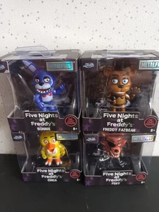 Complete Set of 4 Five Nights at Freddy’s Metalfigs Die-Cast Jada Toys 2024 - Picture 1 of 1