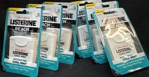 6 johnson & johnson listerine cool mint floss 55 yards ea (FKA reach) - Picture 1 of 2